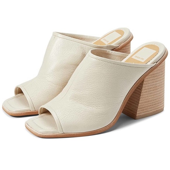 Dolce Vita Cream Block Heel Sandals - Picture 1 of 6